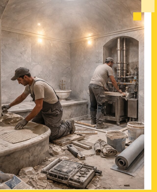 Строительство турецких бань хаммам под ключ в Азове