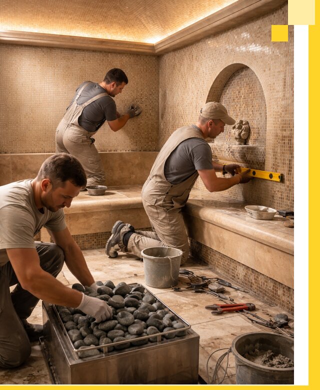 Проектирование и строительство хамама и сауны в Азове