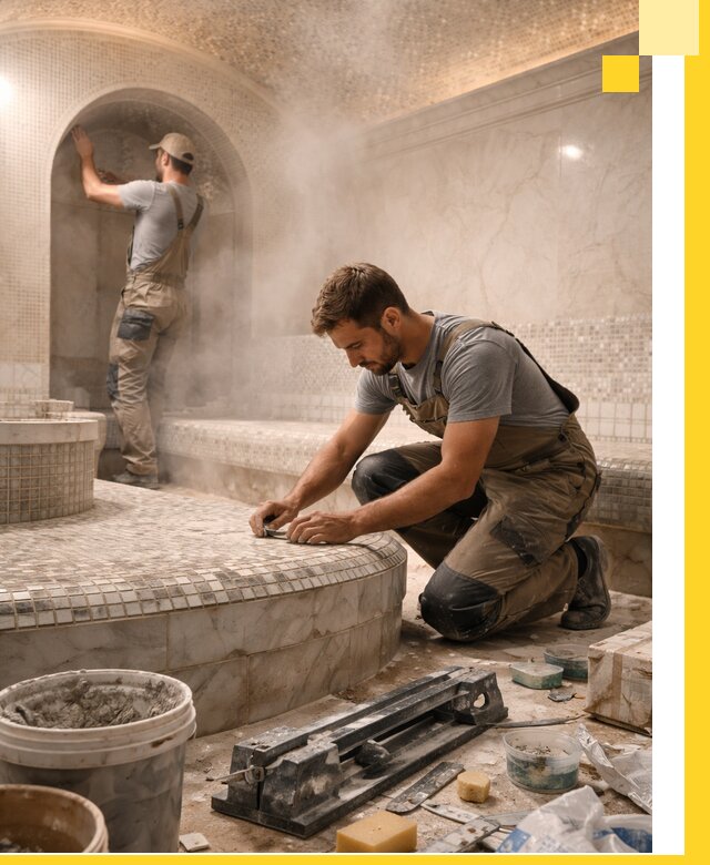 Профессиональный дизайн хамама и SPA под ключ в Азове