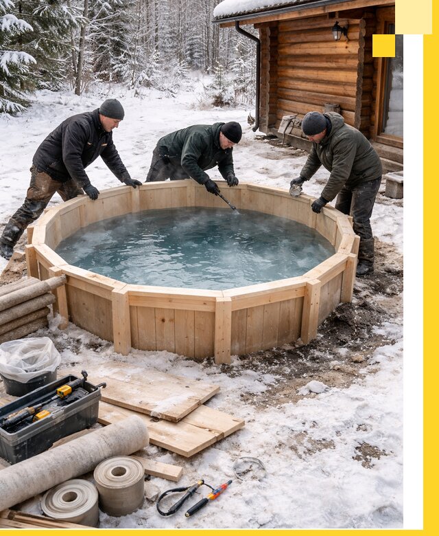 Изготовление и установка ледяных купелей под ключ в Азове