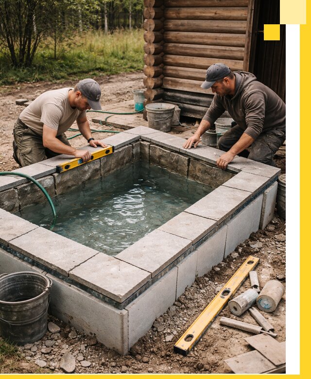 Изготовление и установка холодных купелей под ключ в Азове