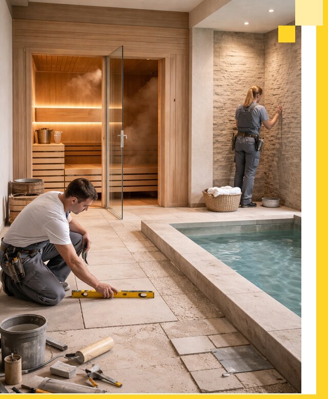 Комплексный дизайн и отделка интерьеров SPA под ключ в Азове